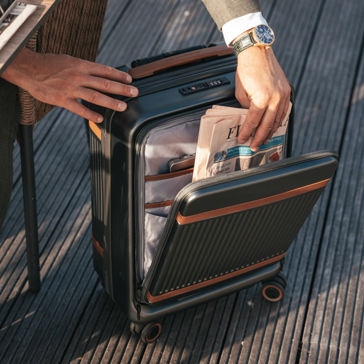 
Hand Luggage Suitcase Front Pocket Zuna Női Női – alternate product view 3
