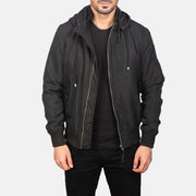 
Hanklin Ma-1 Black Hooded Bomber Jacket in Black Polyester - Elölnézet & testre szabott sziluett | Online vásárlás