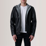 
Henrik Grey Suede Cafe Racer For Men in Grey Goatskin Suede - Elölnézet & testre szabott sziluett | Online vásárlás