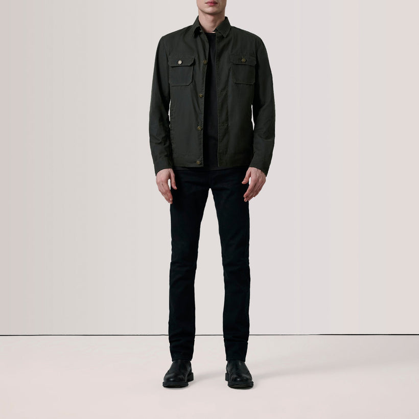 Irwin Olive Waxed Canvas Field Bőrdzseki férfi