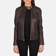 
Kézműves szegélykialakítás Kelsee Navy Blue Suede Biker Jacket