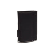 
Classic 100% Full-Grain Leather Card Holder - Hátulnézet megerősített bőrpántokkal