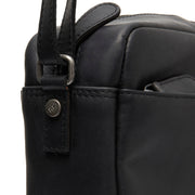 
Classic 100% Full-Grain leather Bag - Hátulnézet megerősített bőrpántokkal