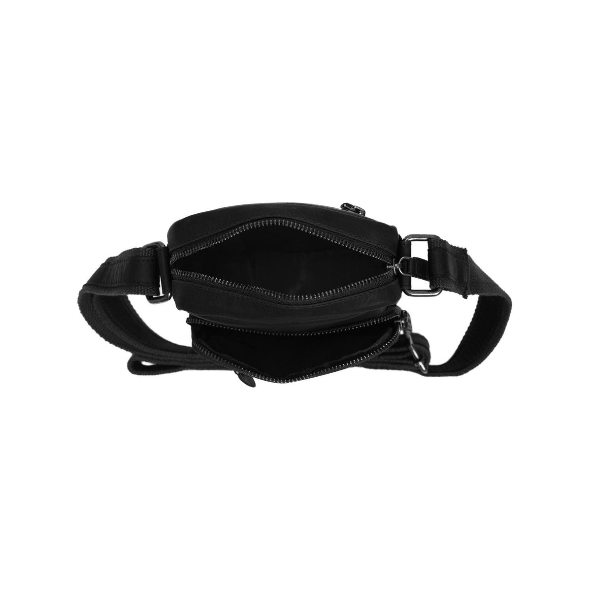 Bremen Full-Grain Leather Crossbody Bag - Strukturált oldalprofil a belső mélységgel
