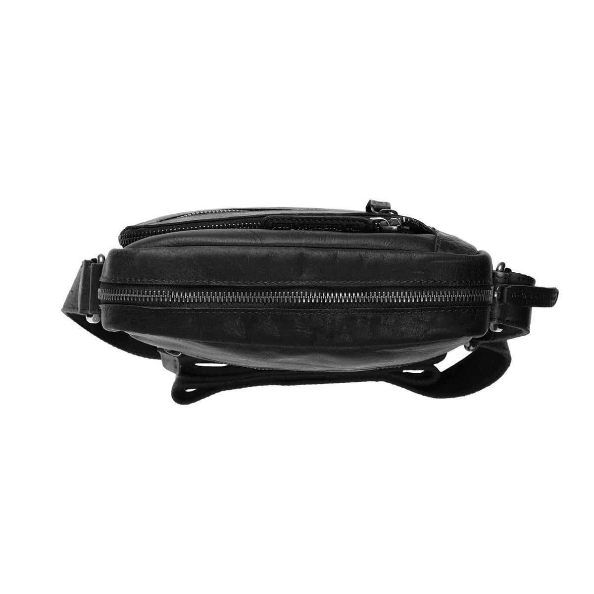 Dessau Full-Grain Leather Crossbody Bag - Strukturált oldalprofil a belső mélységgel