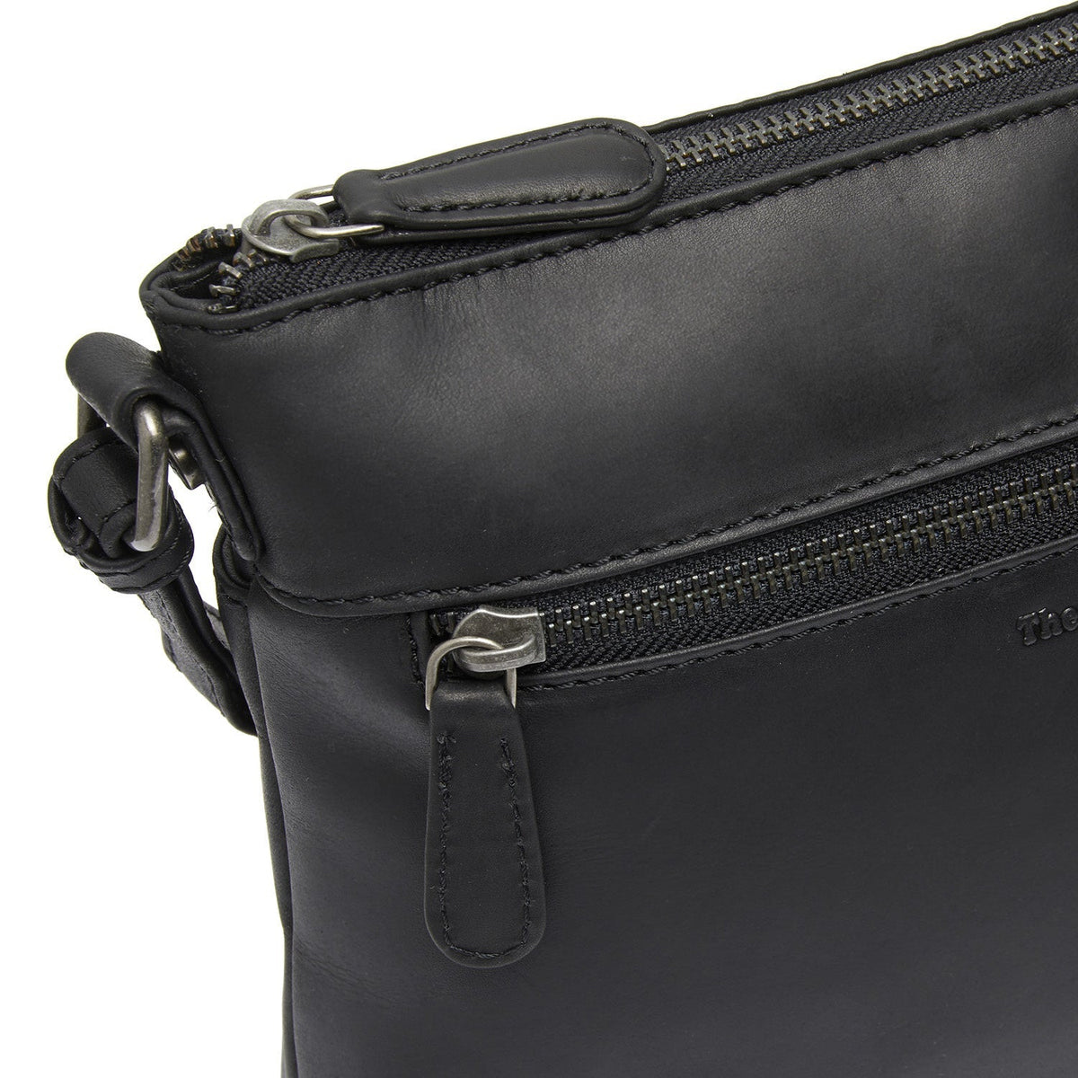 
Classic 100% Full-Grain leather Bag - Hátulnézet megerősített bőrpántokkal