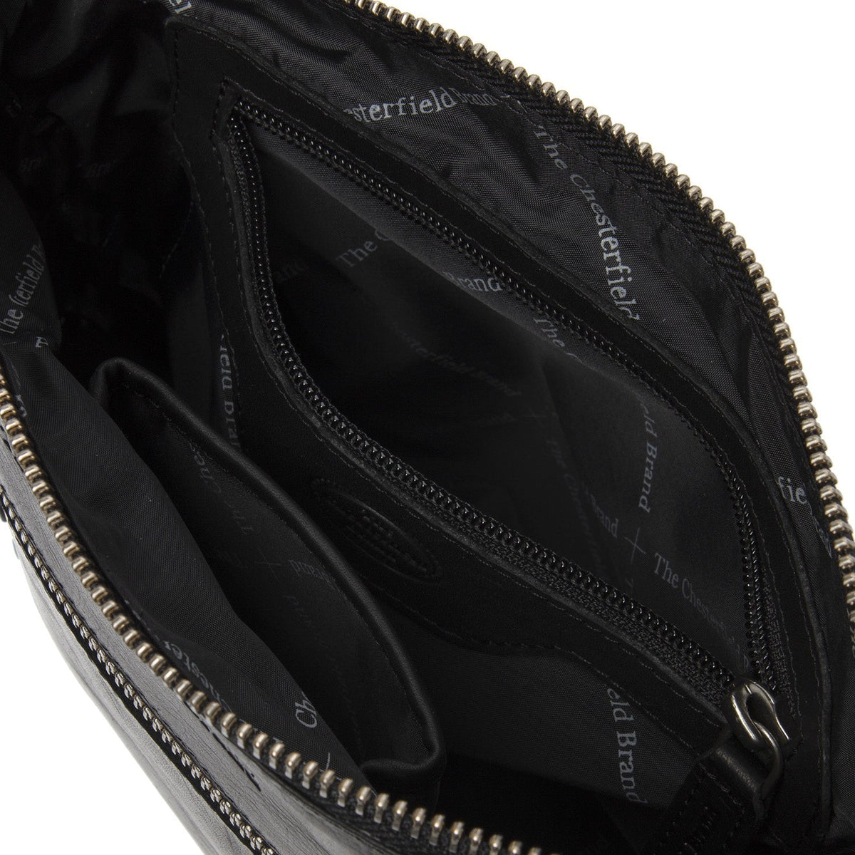 
Classic 100% Full-Grain leather Bag - Hátulnézet megerősített bőrpántokkal