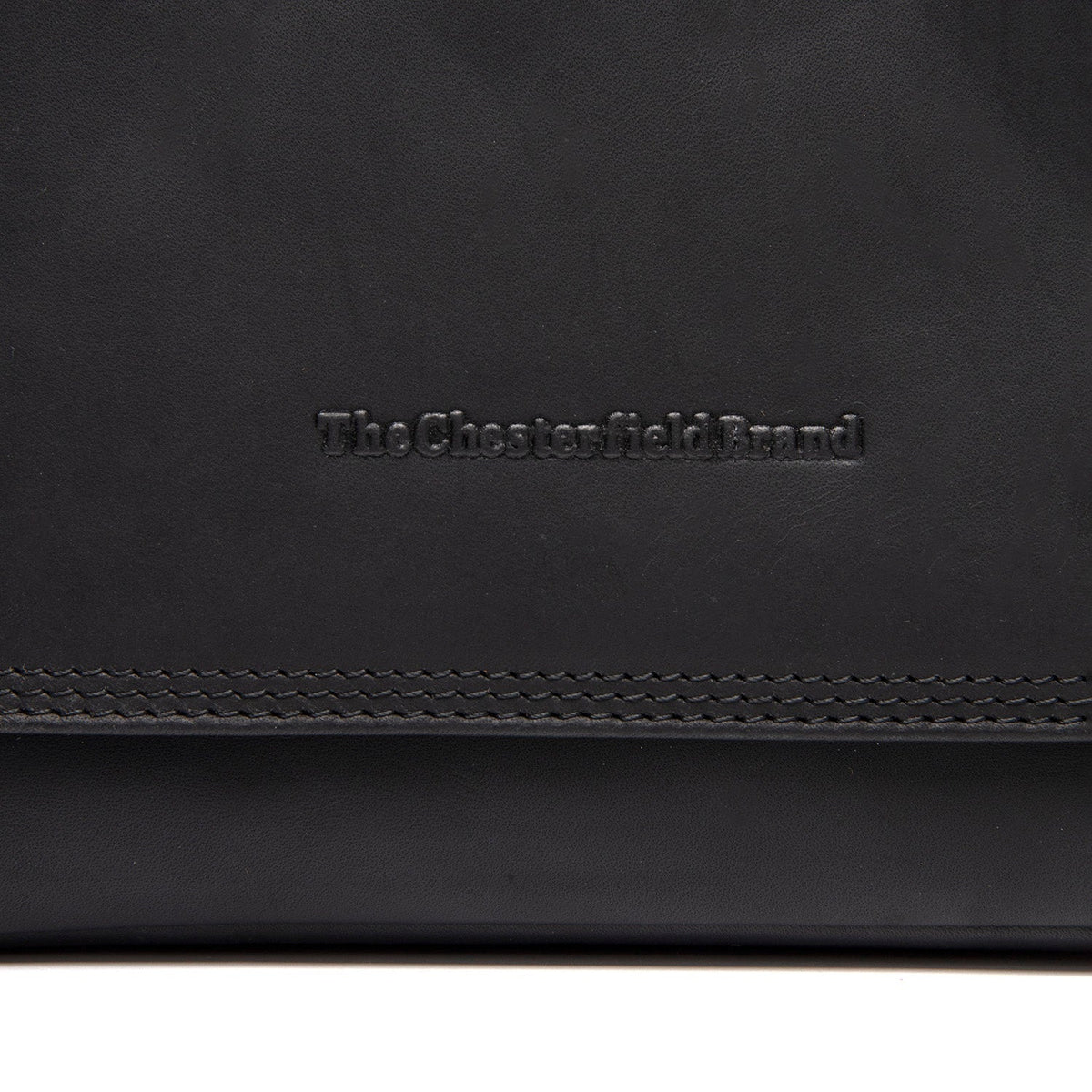 
Classic 100% Full-Grain leather Bag - Hátulnézet megerősített bőrpántokkal