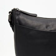 
Classic 100% Full-Grain leather Bag - Hátulnézet megerősített bőrpántokkal