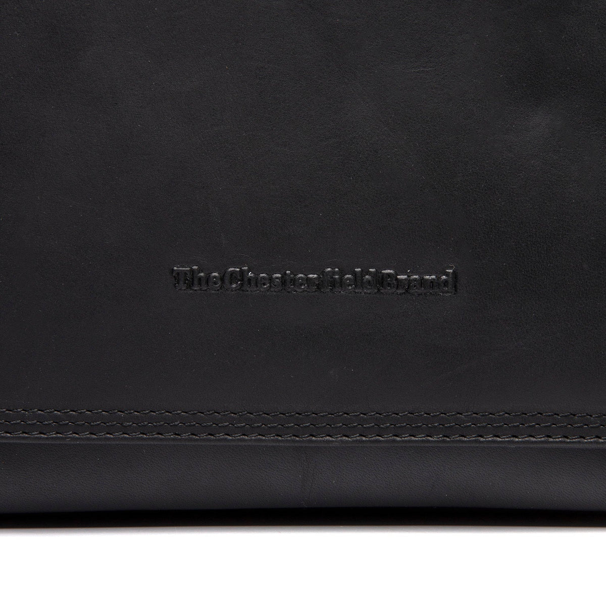 
Classic 100% Full-Grain leather Bag - Hátulnézet megerősített bőrpántokkal