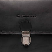 
Classic 100% Full-Grain leather Bag - Hátulnézet megerősített bőrpántokkal