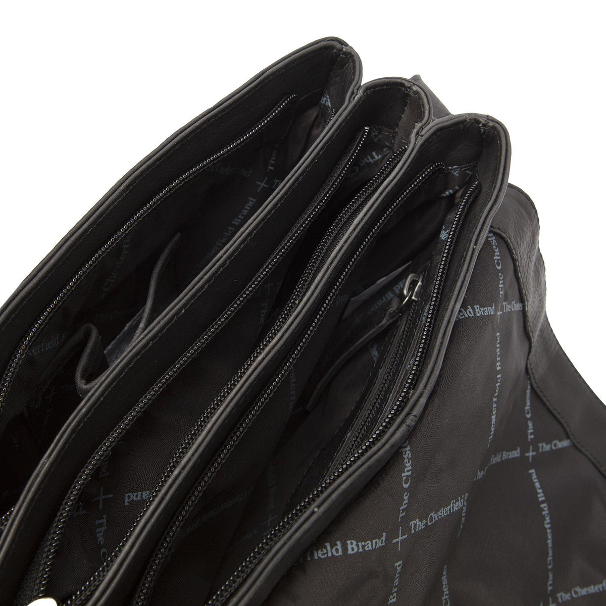 
Classic 100% Full-Grain leather Bag - Hátulnézet megerősített bőrpántokkal