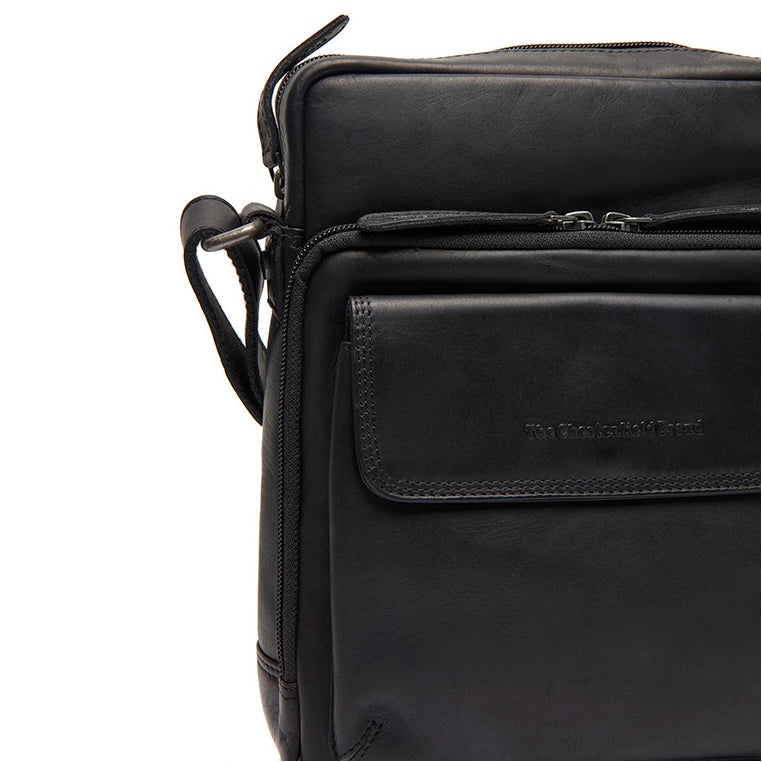 Montira Full-Grain Leather Crossbody Bag - Strukturált oldalprofil a belső mélységgel