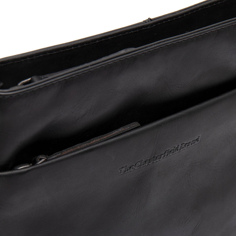 Classic 100% Full-Grain leather Bag - Rear Perspective Showing Reinforced Leather Straps & Stitching