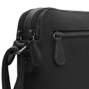 
Classic 100% Full-Grain leather Bag - Hátulnézet megerősített bőrpántokkal