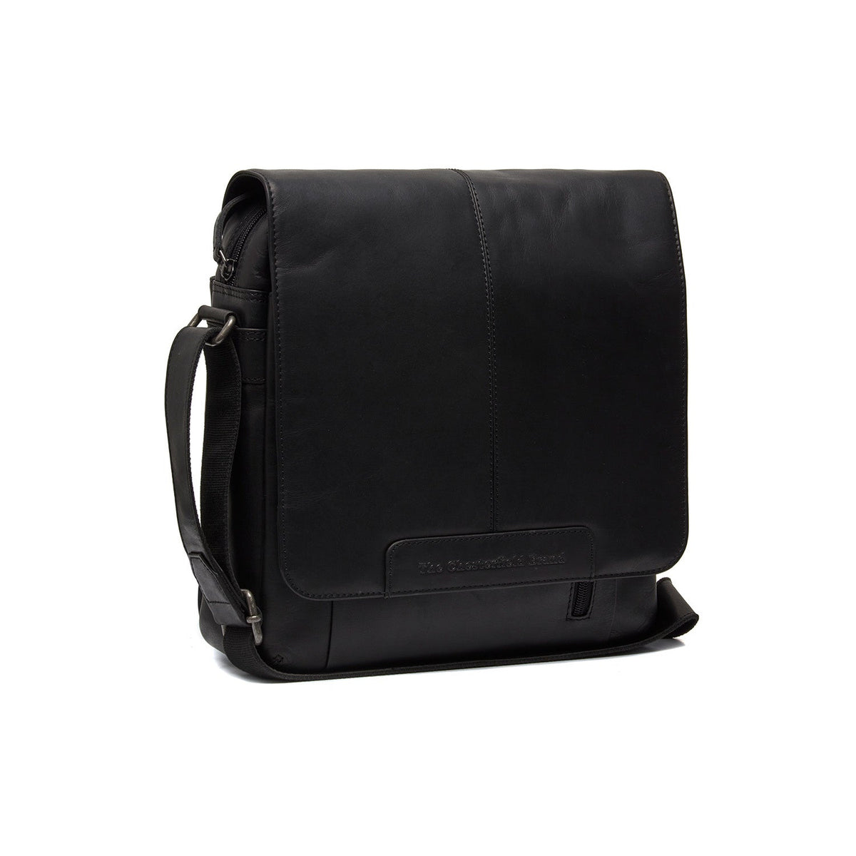 Raphael Full-Grain Leather Crossbody Bag klasszikus 100% valódi teljes bőrből - Full Exterior Elölnézet & testre szabott sziluett | Online vásárlás