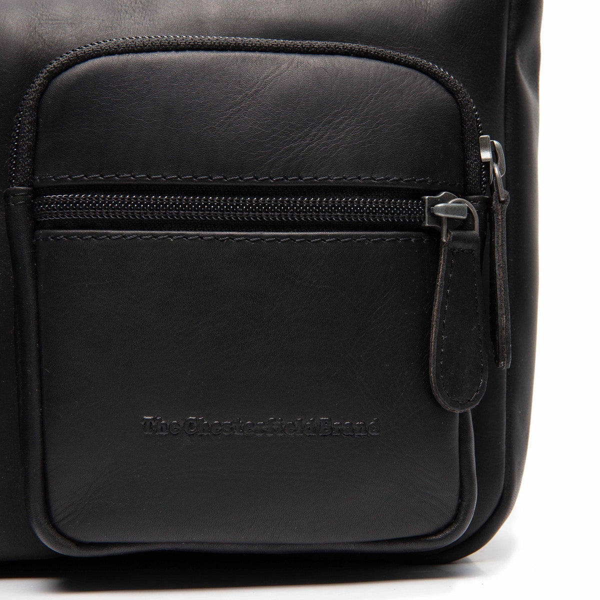 
Classic 100% Full-Grain leather Bag - Hátulnézet megerősített bőrpántokkal