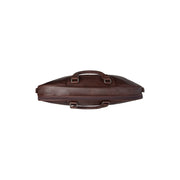 
Közeli részlet of Classic Collar & Heavy-Duty Zipper Hardware on Leather Garment Bag Josh