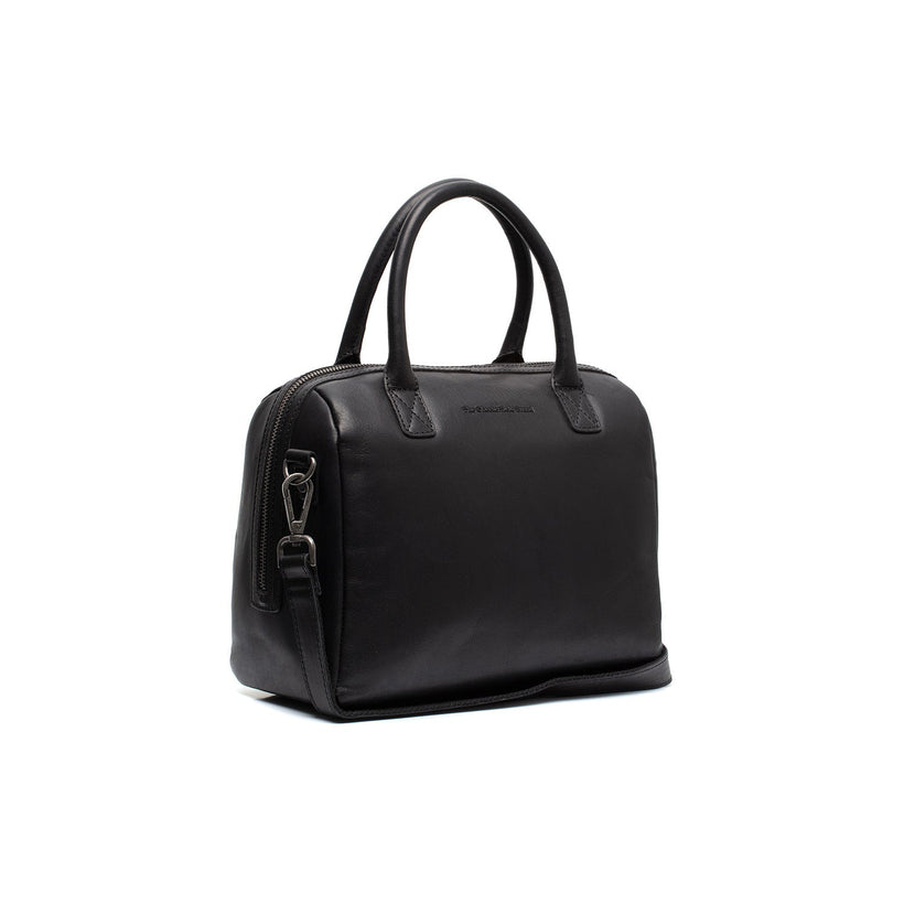 Langton Full-Grain Leather Handbag in Classic 100% Full-Grain Leather - Front Profile View & Tailored Silhouette | Buy Online