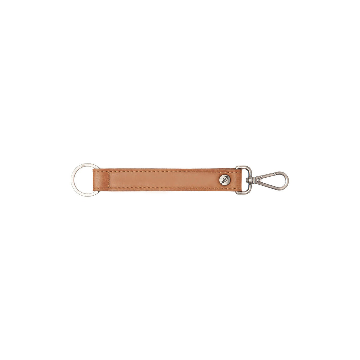 
Leather Key Ring Konyak Női - Hátulnézet precíz vállilleszkedéssel és tiszta szegéllyel