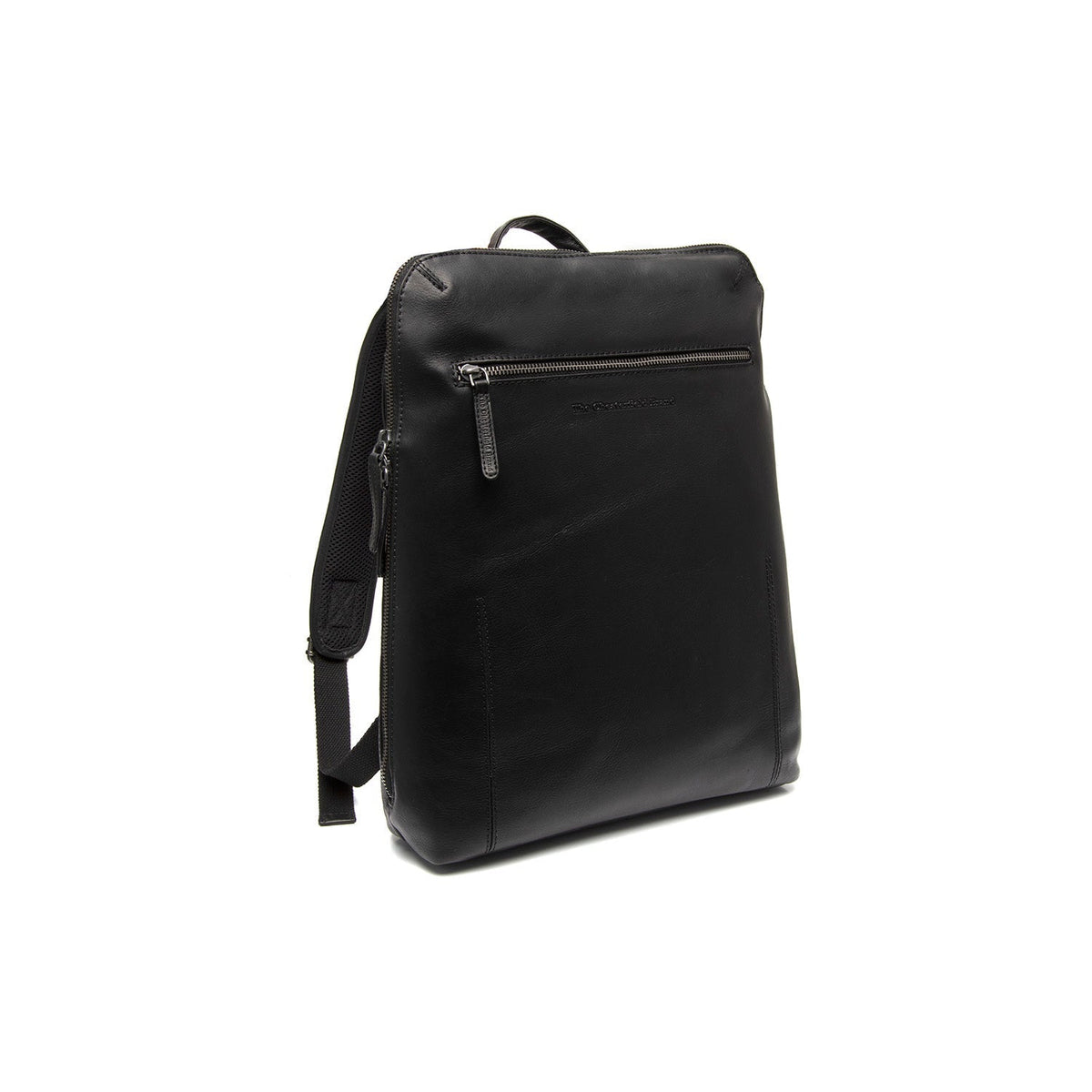 Filmore Full-Grain Leather Laptop Backpack klasszikus 100% valódi teljes bőrből - Full Exterior Elölnézet & testre szabott sziluett | Online vásárlás