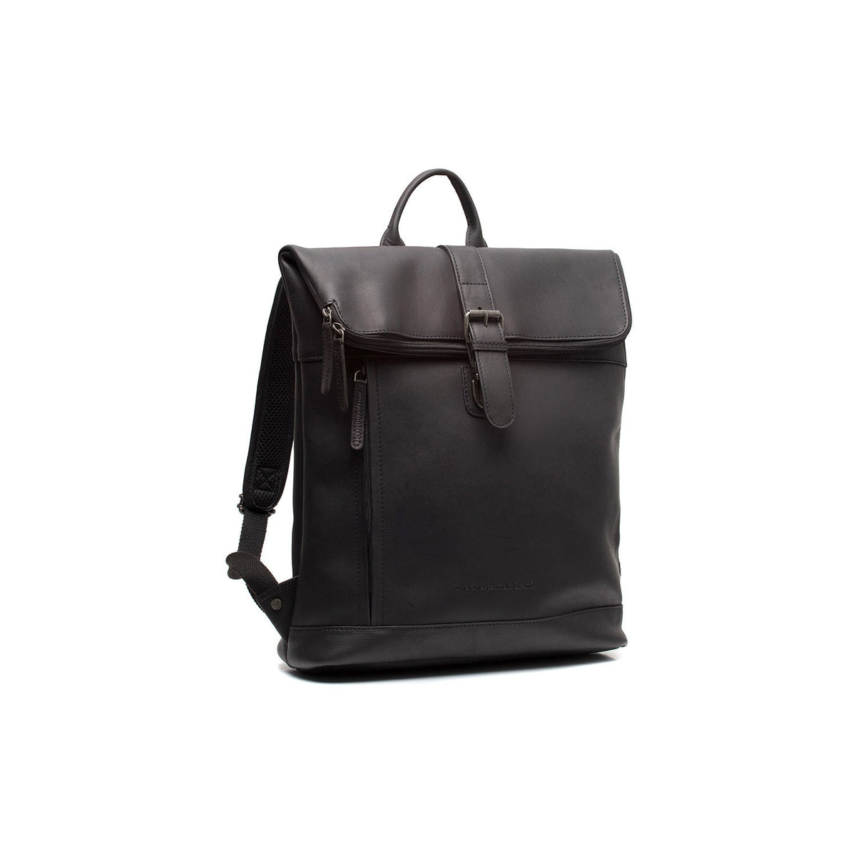 Larsson Full-Grain Leather Laptop Backpack klasszikus 100% valódi teljes bőrből - Full Exterior Elölnézet & testre szabott sziluett | Online vásárlás