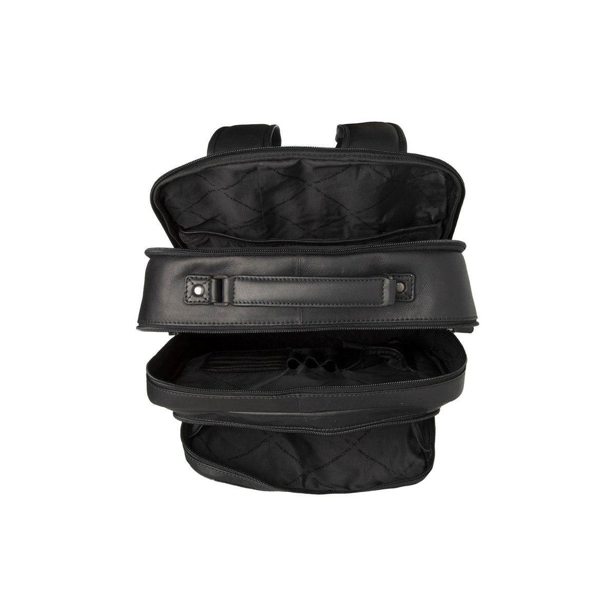 Belső bélés nézet Showing Dedicated Padded Laptop Sleeve & Multi-Compartment Organization
