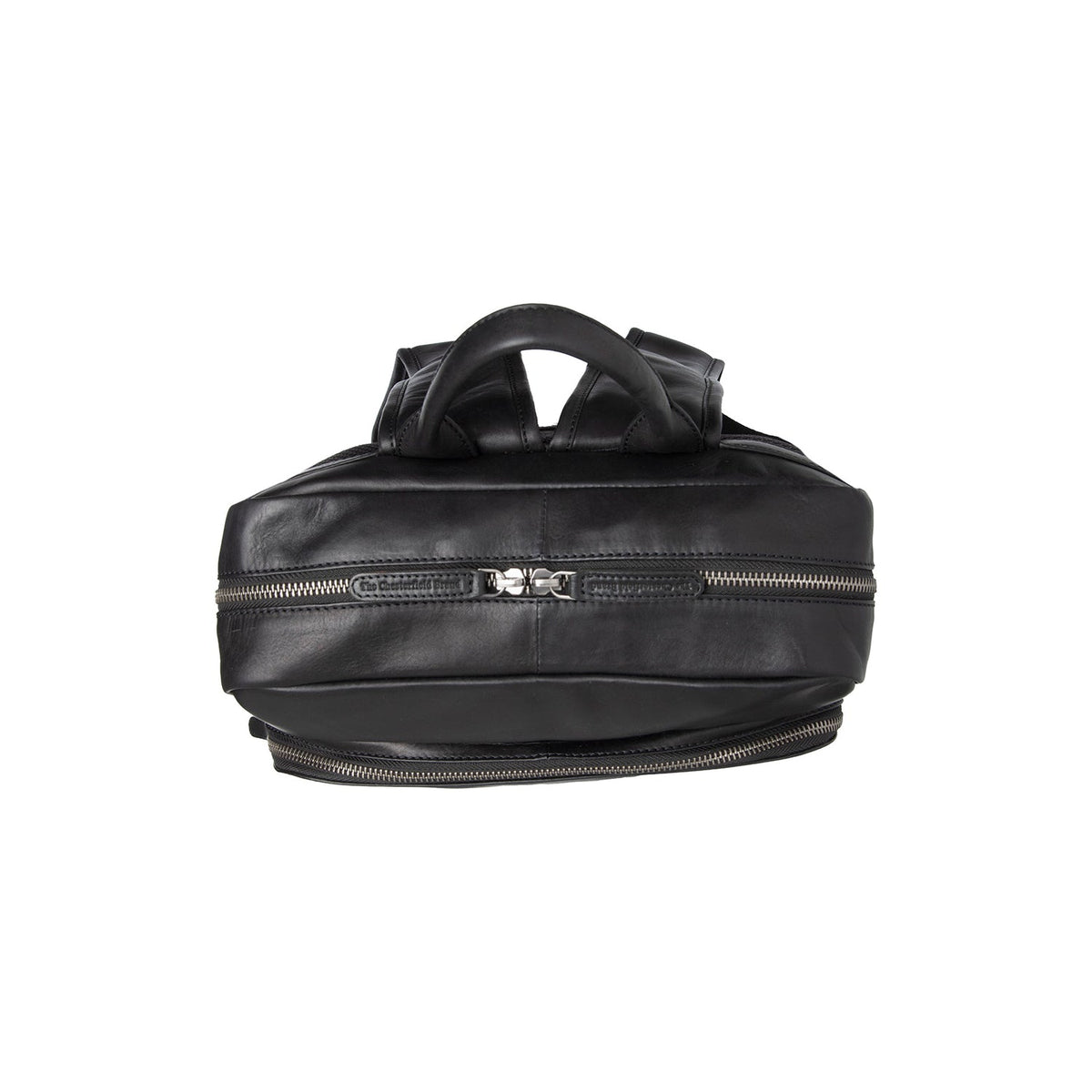 
Classic 100% Full-Grain leather Backpack - Hátulnézet megerősített bőrpántokkal