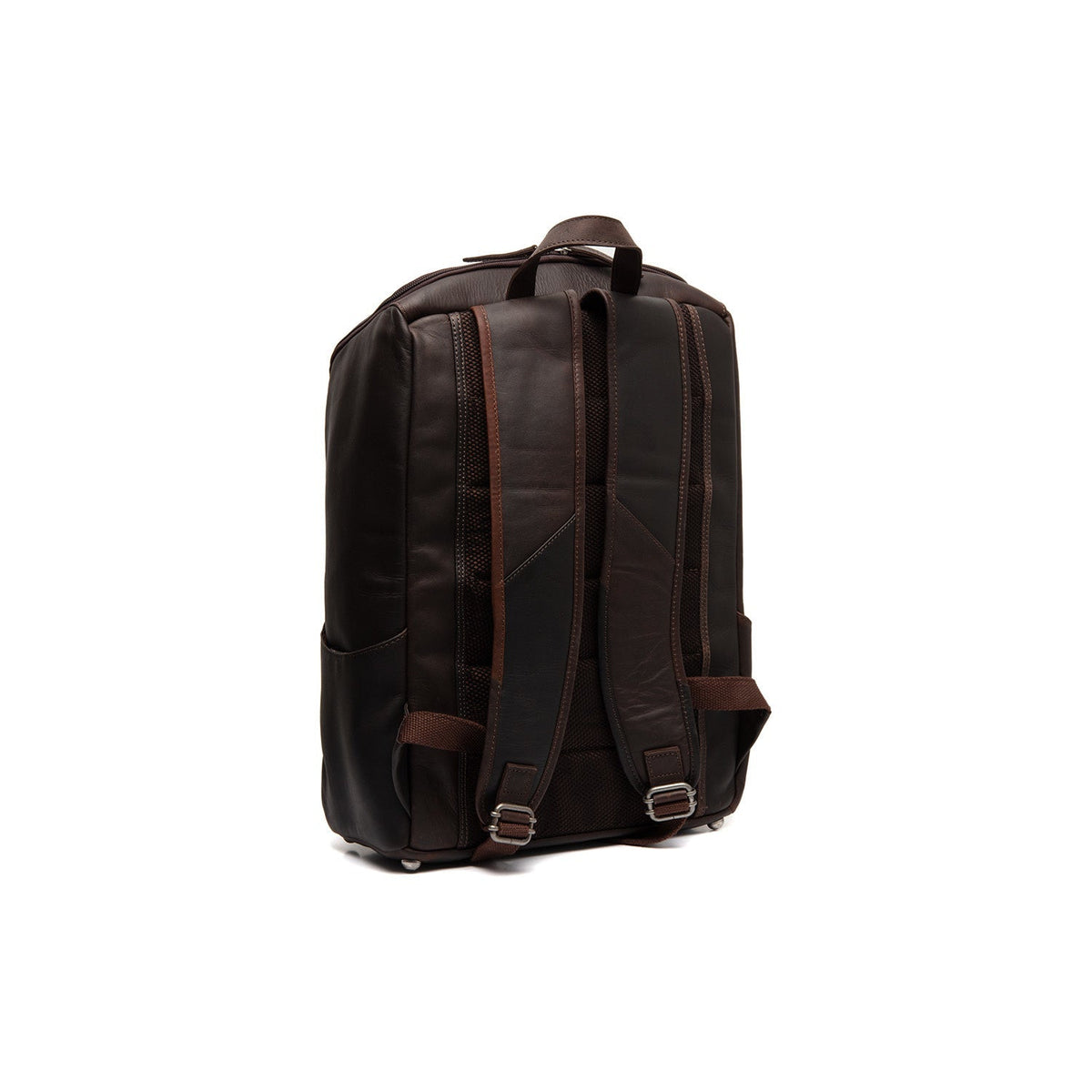 
Brown Leather Laptop Backpack Rich, detail view 5