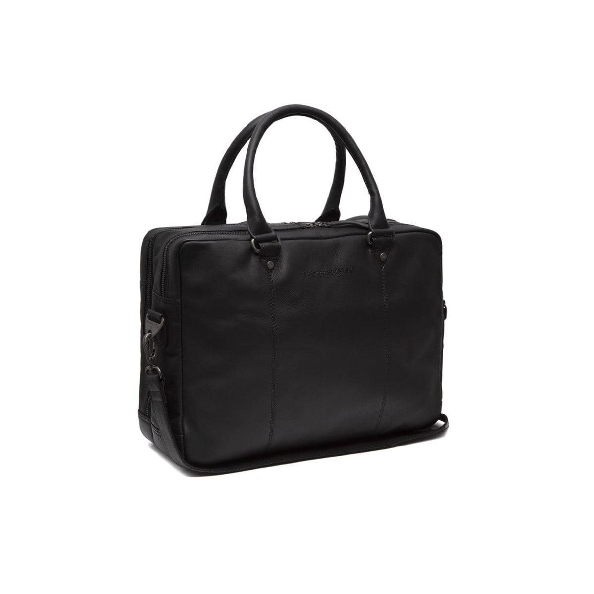 Boston Full-Grain Leather Laptop Bag klasszikus 100% valódi teljes bőrből - Full Exterior Elölnézet & testre szabott sziluett | Online vásárlás