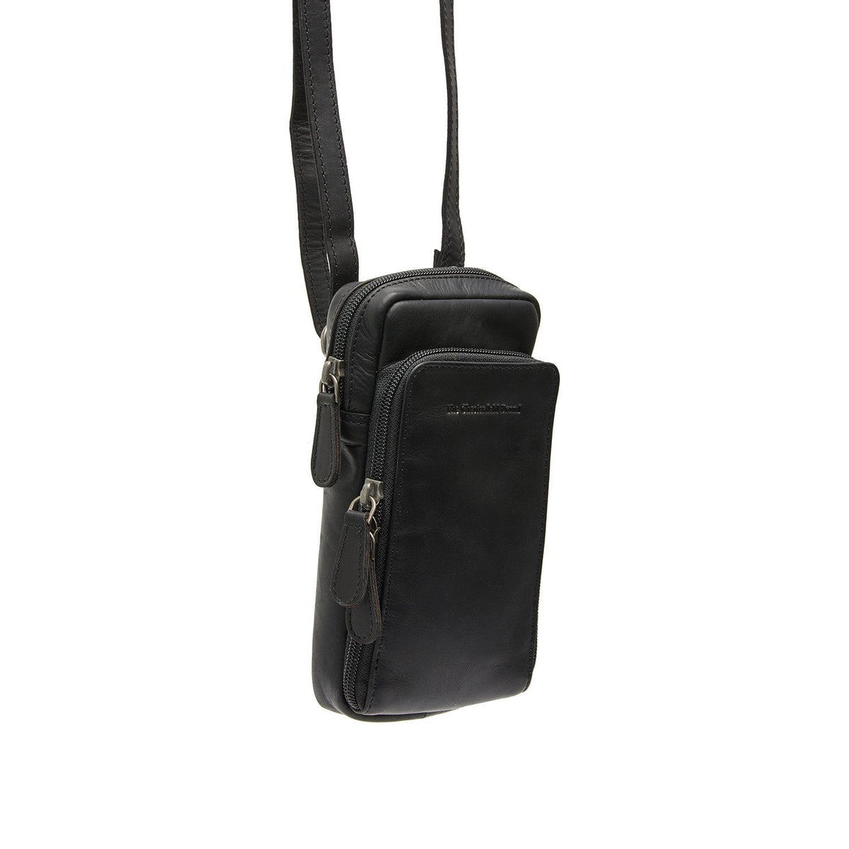 Valdes Full-Grain Leather Phone Bag klasszikus 100% valódi teljes bőrből - Elölnézet & testre szabott sziluett | Online vásárlás