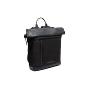 Bornholm Full-Grain Leather Roll-top Backpack in Classic 100% Full-Grain Leather - Full Exterior Front Profile View | Buy Online