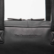
Classic 100% Full-Grain leather Bag - Hátulnézet megerősített bőrpántokkal