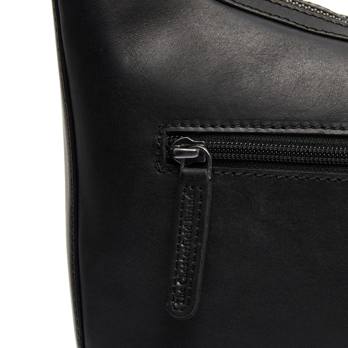 
Classic 100% Full-Grain leather Bag - Hátulnézet megerősített bőrpántokkal