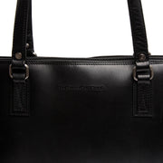 
Classic 100% Full-Grain leather Bag - Hátulnézet megerősített bőrpántokkal