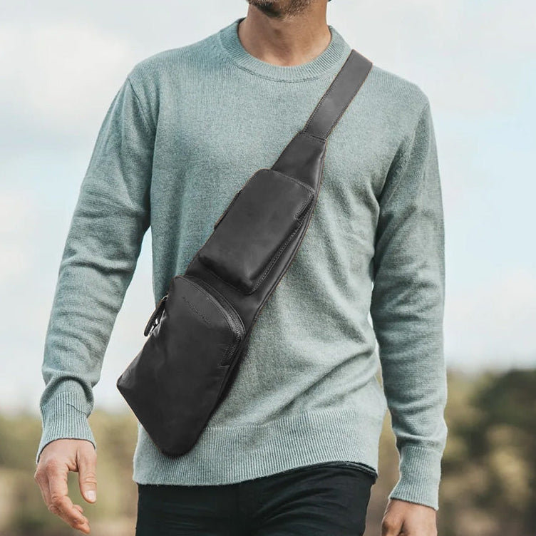 Leather Sling Bag Logan női