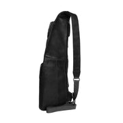 
Leather Sling Bag Logan - Strukturált oldalprofil a belső mélységgel