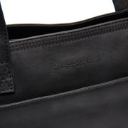
Classic 100% Full-Grain leather Bag - Hátulnézet megerősített bőrpántokkal