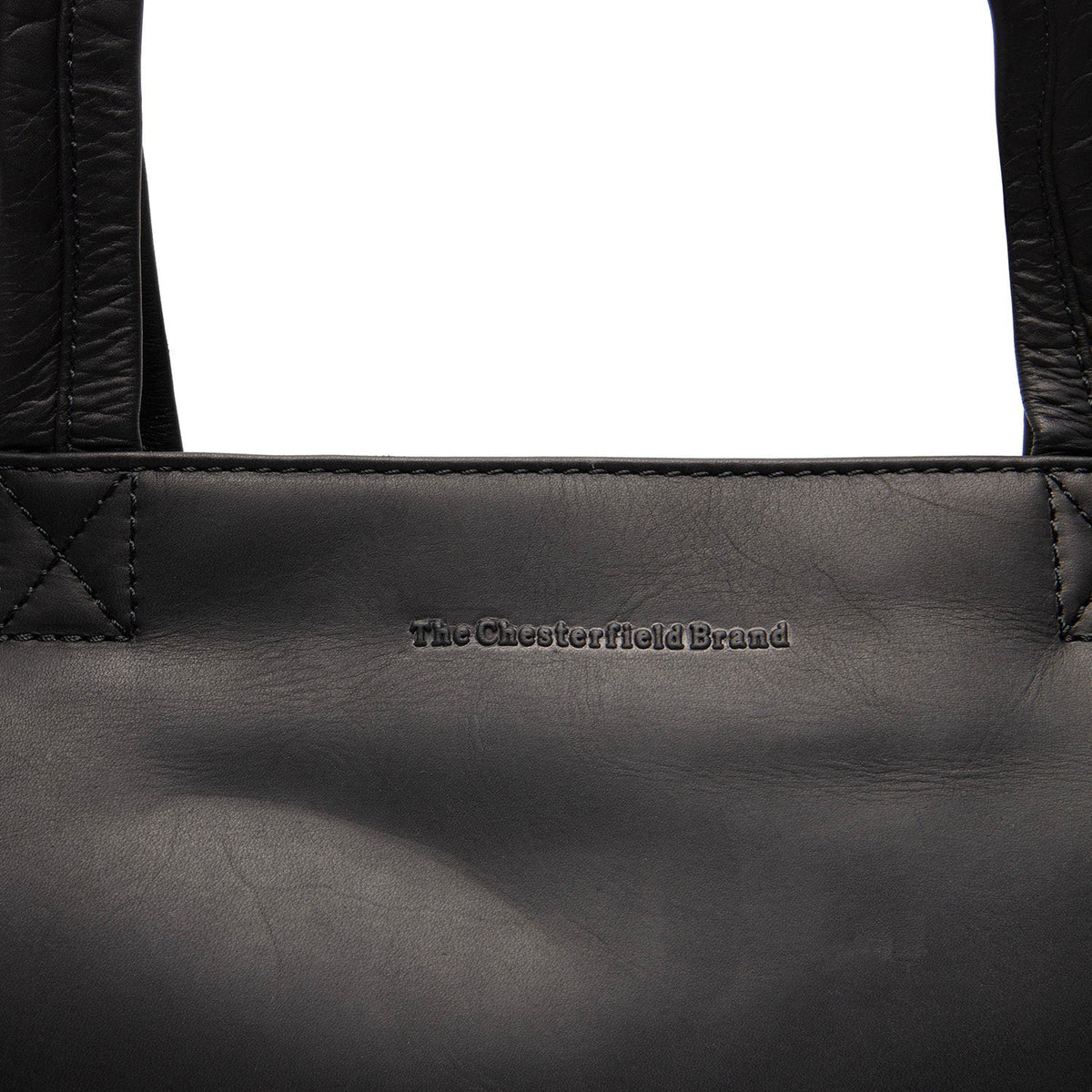 
Classic 100% Full-Grain leather Bag - Hátulnézet megerősített bőrpántokkal