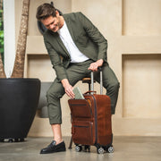
Leather Trolley San Marino Női Női - Oldalnézet az ergonomikus ujjkialakítással