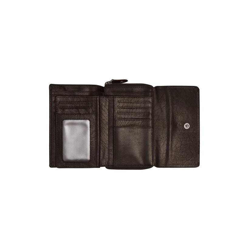 Rhodos Full-Grain Leather Wallet női