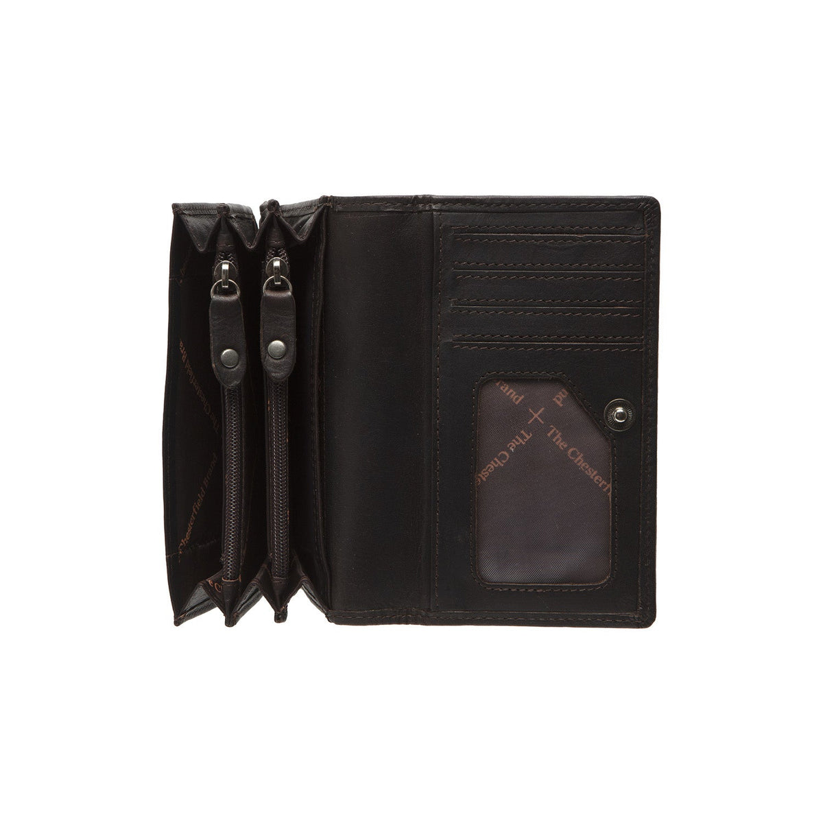 
Classic 100% Full-Grain leather Wallet - Hátulnézet megerősített bőrpántokkal