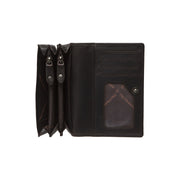 
Classic 100% Full-Grain leather Wallet - Hátulnézet megerősített bőrpántokkal