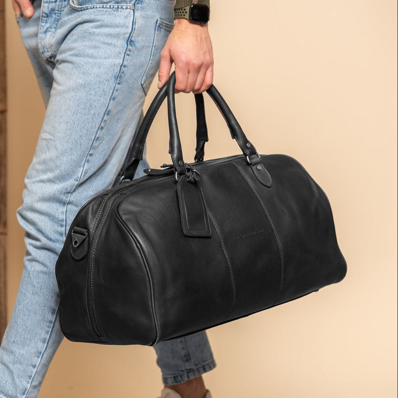 William Full-Grain Leather Weekender Bag női