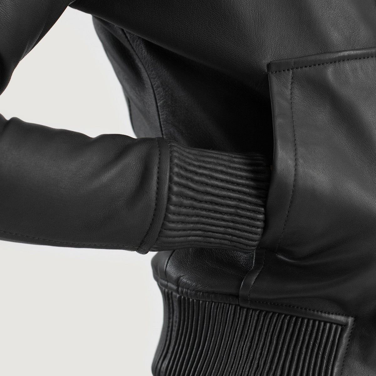 
Luna Hooded Bőr Bomber Dzseki Női – alternate product view 6