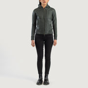 
Luna Hooded Bőr Bomber Dzseki Női – alternate product view 3