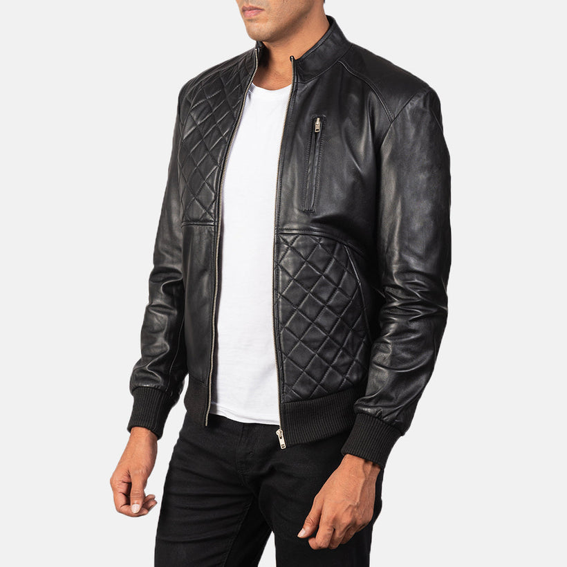 Moda Bőr Bomber Dzseki Férfi