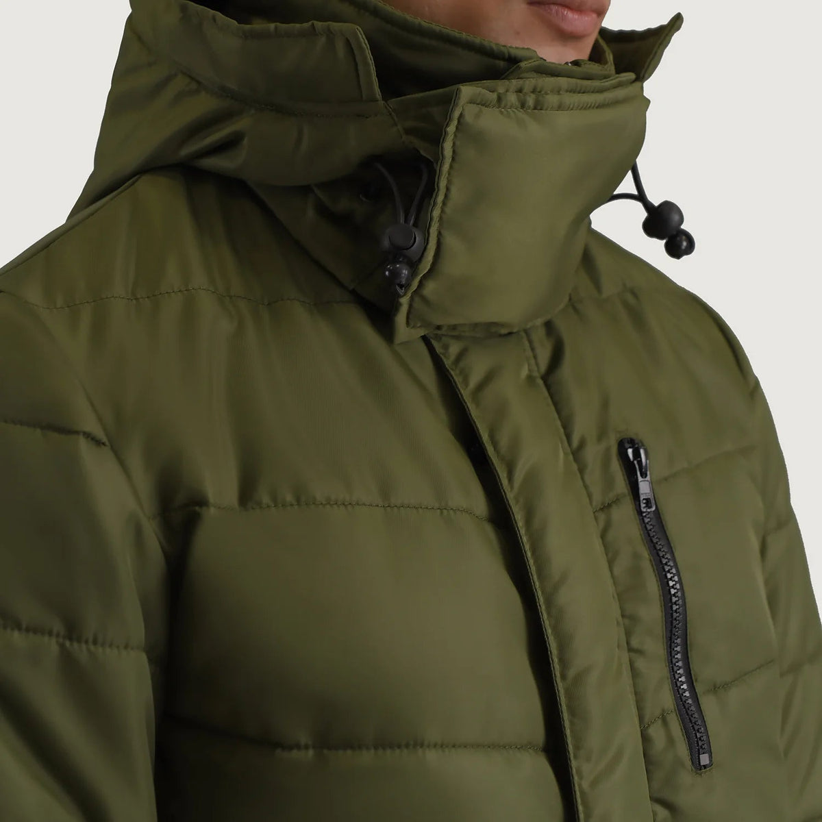 
Belső bélés nézet Showing Quilted Viscose Lining & Két funkcionális belső zseb