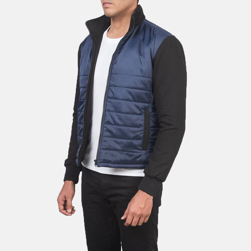 Nashville Quilted Blue Windbreaker Bőrdzseki férfi