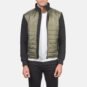 
Nashville Steppelt Zöld Windbreaker Bőrdzseki Férfi in Green & Black Nylon (Torso) &Amp; Knitted Fabric (Sleeves) - Elölnézet & testre szabott sziluett | Online vásárlás